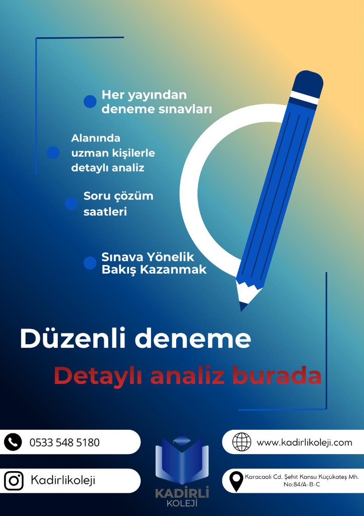 Düzenli Deneme ve Detaylı Analiz Broşürü